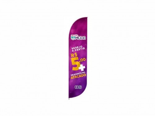 Kit Completo Flaybanner Tamanho Grande (60x290cm)