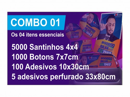 Combo Kit Promocional 01 Econômico (ELEIÇÕES)
