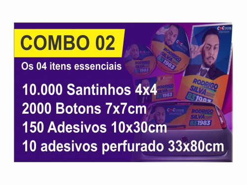 Combo Kit Promocional 02 Padrão (ELEIÇÕES)