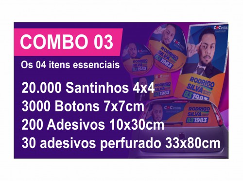 Combo Kit Promocional 03 Essencial  (ELEIÇÕES)