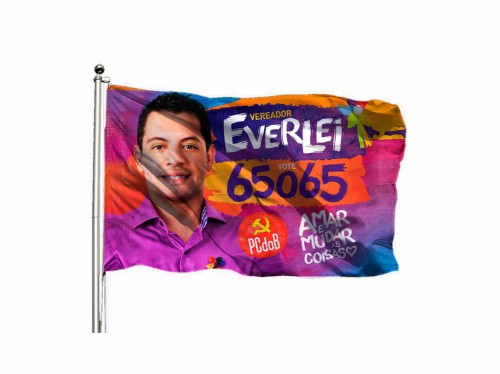 Bandeira em tecido Sublimação 100x140cm