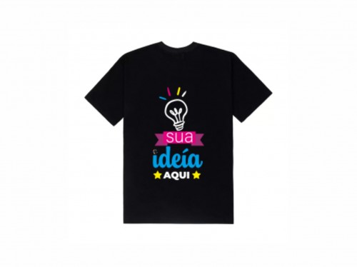 Camisas Preta (Algodão) Entrega Rápida